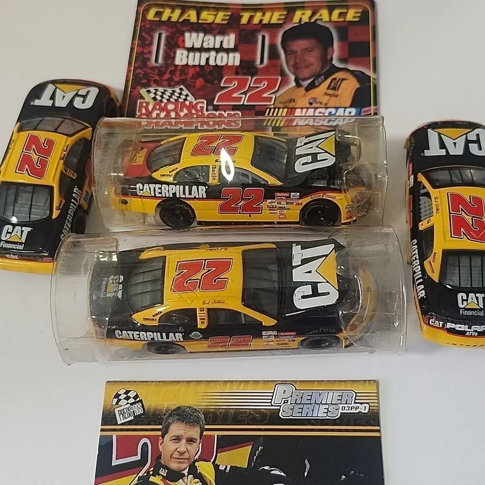 Ward Burton Racing Champions Diecast Car Set Caterpiller CAT